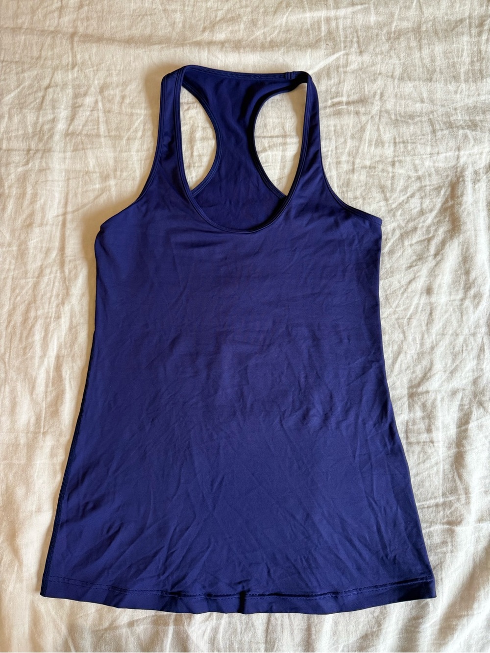 Lululemon razor back tank fitted purple gym workout athleisure size S